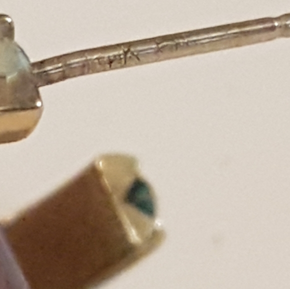 14k Australian Crystal Hoops - Picture 9 of 17